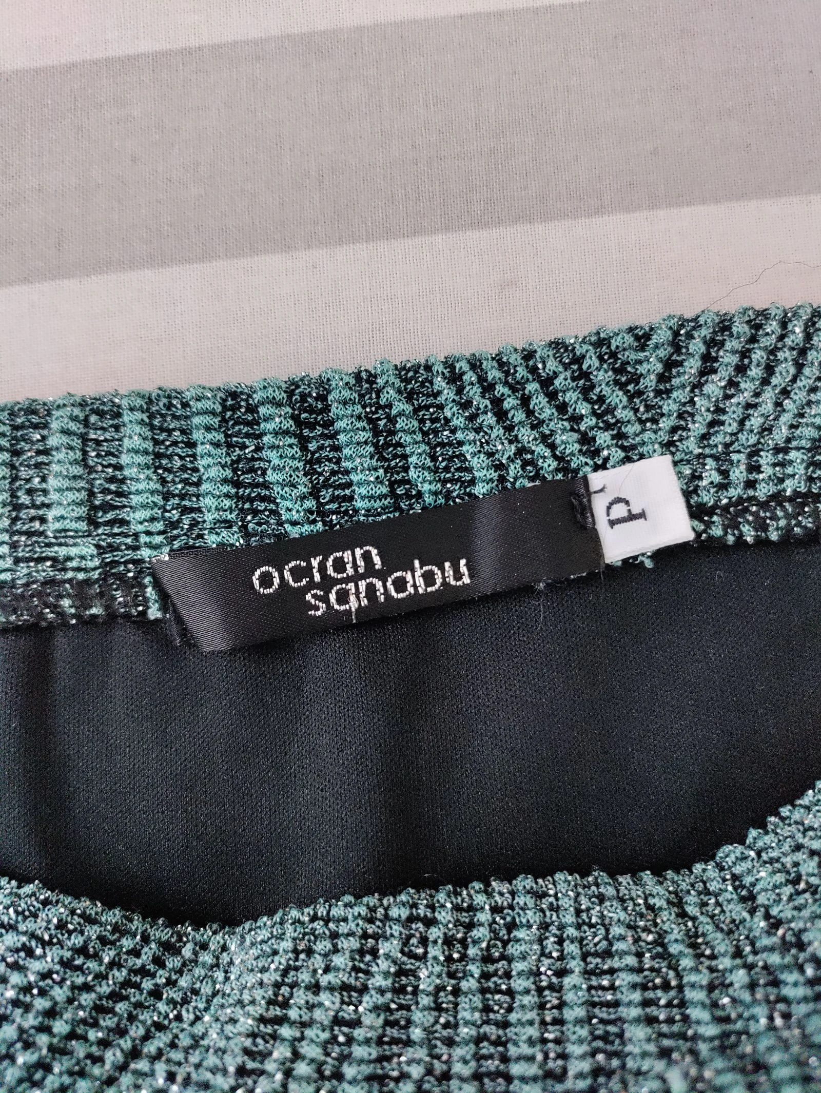 Falda mini Ocean Saturday verde geométrica elástica – Talla P – photo 8